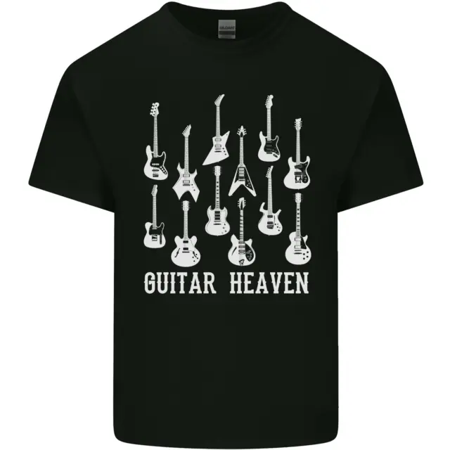 T-shirt top chitarrista acustico elettrico da uomo chitarra Heaven