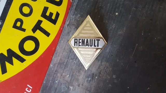 Emblème Calandre Renault Alpine Gordini - Insigne Vintage Pour Voiture De Collection