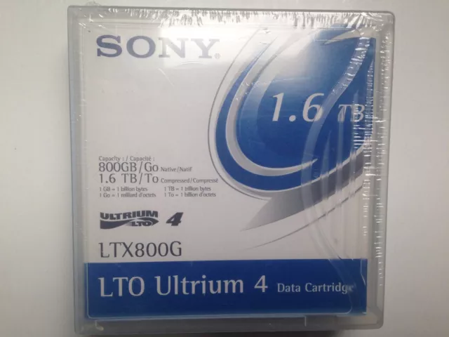 SONY LTO 4 / Ultrium 4 tape - 800GB / 1.6 TB  LTX800G - New/Sealed