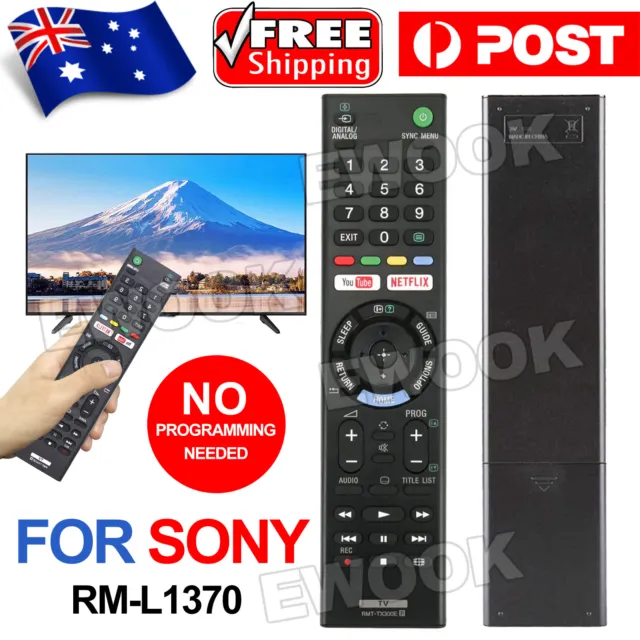 Replacement SONY BRAVIA TV NETFLIX Universal Remote Control LCD LED Series HD 4K