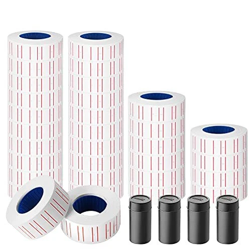 30 Rolls 15000 Label Paper for Mx-5500 Price Gun Super Sticky Price Tag Labels