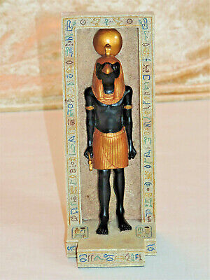 Egyptian Statue God Ra~Falcon~Creator~Blk/Gold~ © 2002 Verones~Summit Collection