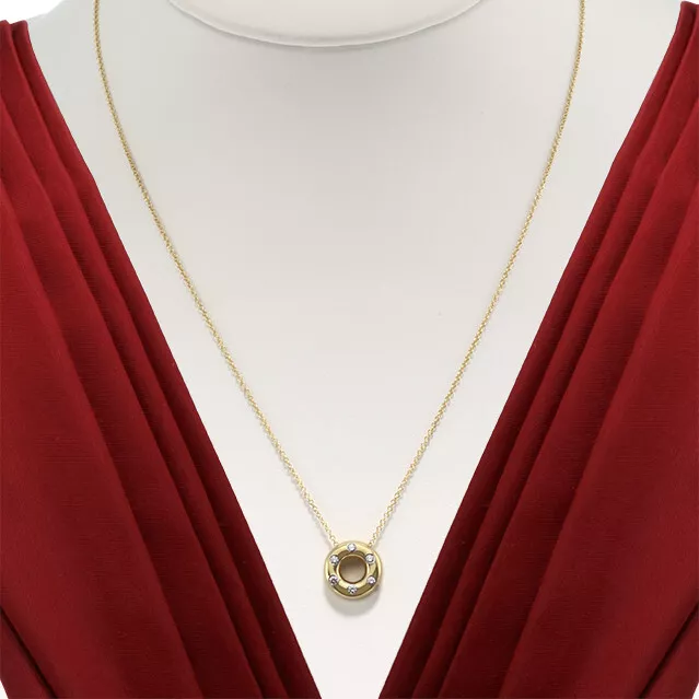 Tiffany & Co. Collier Etoile Gelbgold 750 Platin 950 6 Diamanten Brillanten Gold