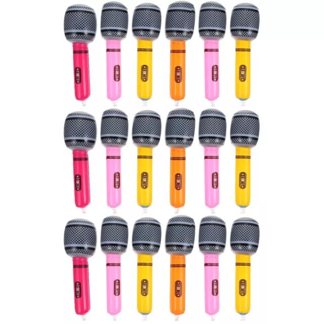 18 Pcs Kids Accessory Wireless Mic Inflatable Microphone Music