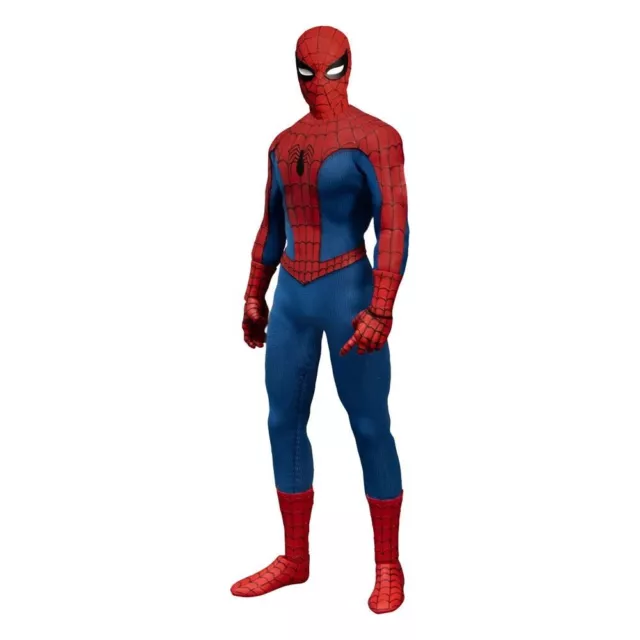 Mezco Marvel Universe Actionfigur 1/12 Spider-Man mit Stoff Kleidung