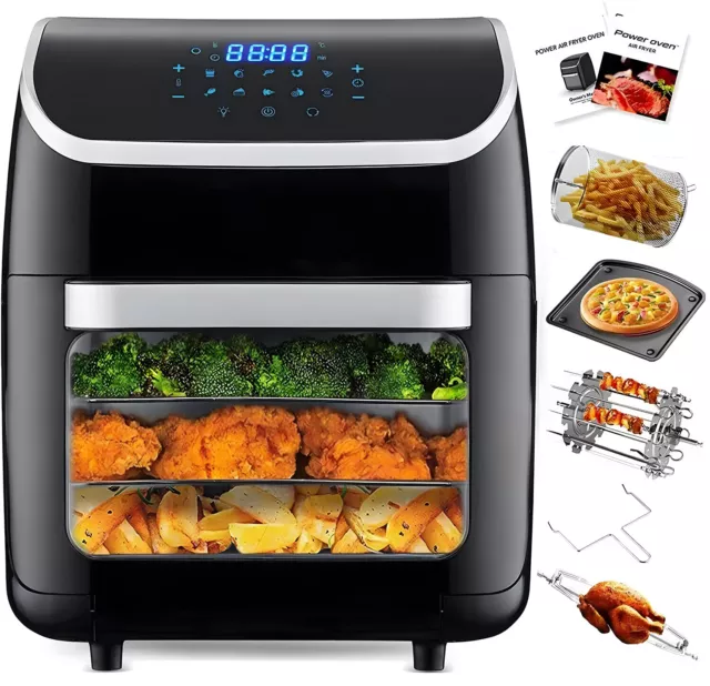 12L Heißluftfritteuse Heissluft Friteuse Fritteusen Backofen1800W Air Fryer