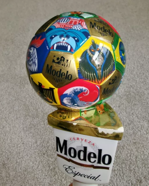 Modelo Especial Ceramic Draft  Beer Bar Tap Handle Soccer ⚽ Ball