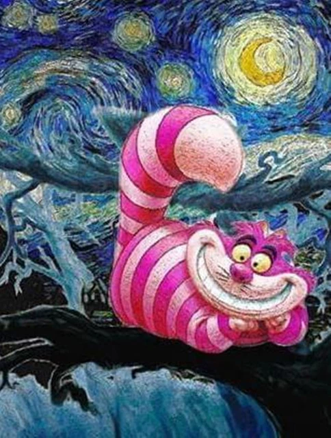 Cheshire Katze Disney 5D Volldiamant Malsets Geschenkdekor UK