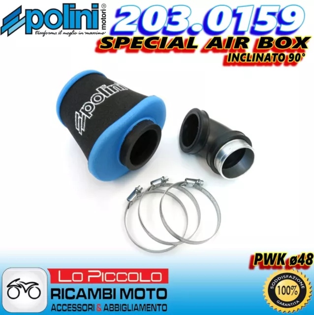 203.0159 Filtro Aria Air Box Polini Evolution Per Pwk Piaggio Gilera Vespa