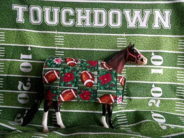 Peter Stone/Breyer Football Holiday Traditional Designer Model Horse Blanket