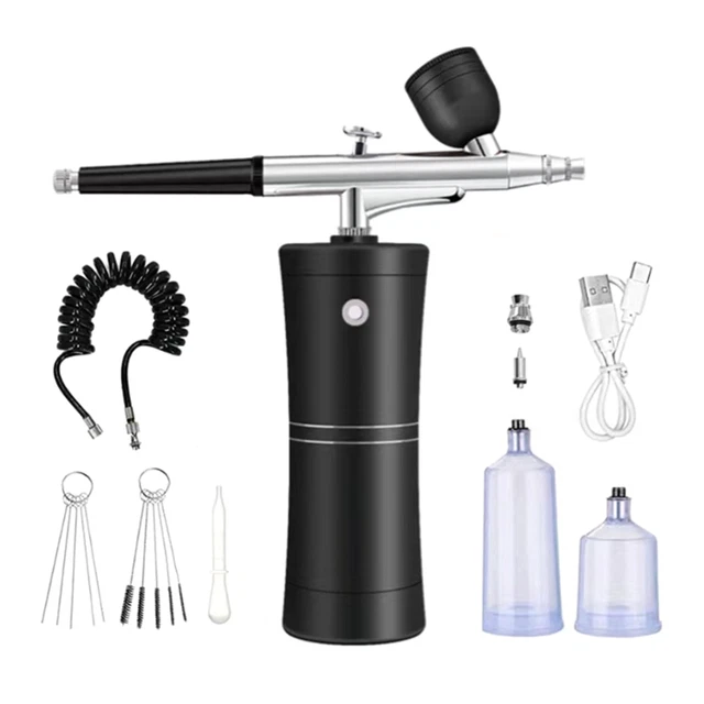 Aérographe Sans Fil Quevina – Rechargeable – Double Action – Buse 0,3mm – Occasion