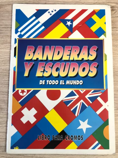 341- Album Cromos BANDERAS Y ESCUDOS de todo el MUNDO Ediciones EYDER año 1994