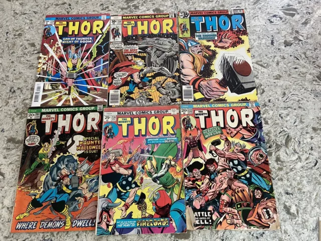Marvel Thor Bronze Age Vintage Comic Lot KEYS 1st APPS ORIGINS BATTLES