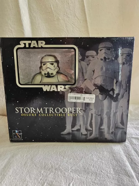 Gentle Giant Star Wars Stormtrooper Deluxe Collectible Bust 2004 New In Box