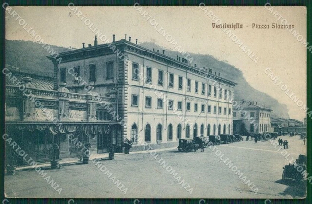 Imperia Ventimiglia Stazione PIEGHINE cartolina KV5629