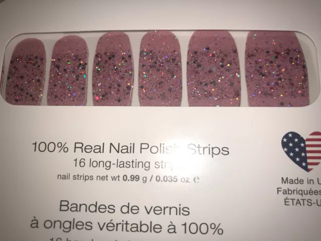 Color Street Nail Polish Strips - Lavender Glitter - wide 6