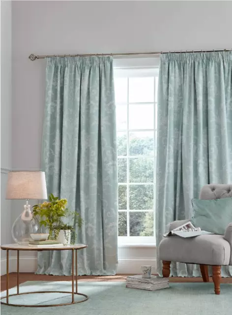 Laura Ashley Luxury Ready Made Curtains - Josette Duckegg