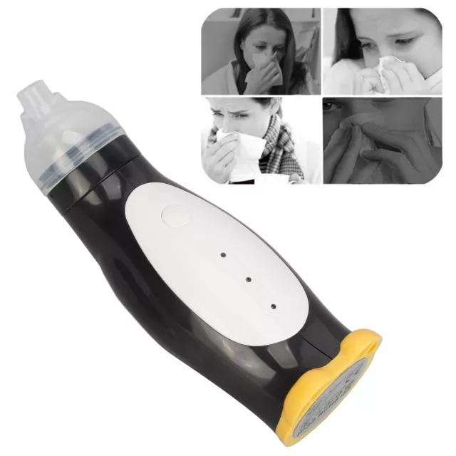 Baby Nose Aspirator 1200mAh 2 Funnel Shaped Nozzles Baby Nose Sucker 2 Levels