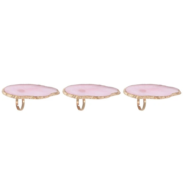3x Anillo de Dedo Ajustable Pintura Paletas Para Artesanía Manicura Suministrado
