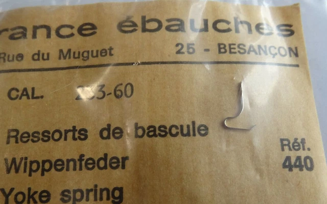 Ressort De Bascule Pour Mouvement Montre Lip R.100 - Neuf Sans Boîte