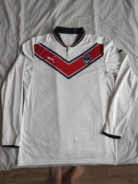 Maillot FC Istres Porté, Hummel, N°6, Saison 2002, Ligue 2, Extérieur Blanc, XL