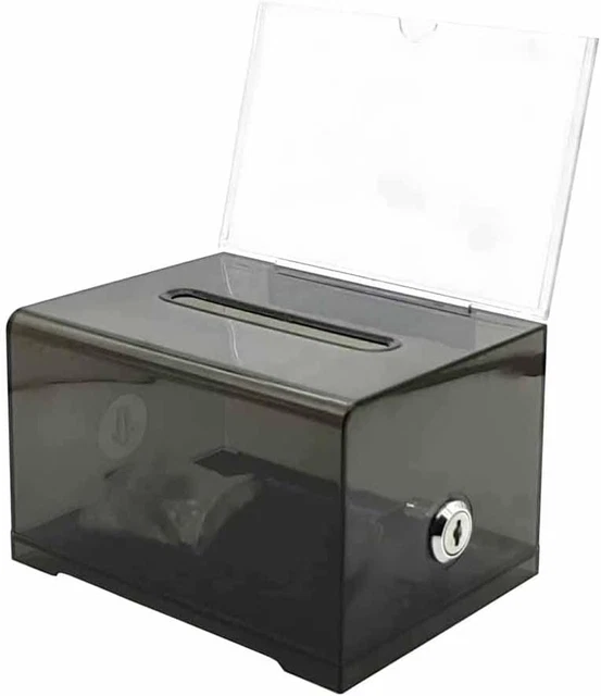 Scatola protettiva acrilica custodia UV con chiusura scorrevole per