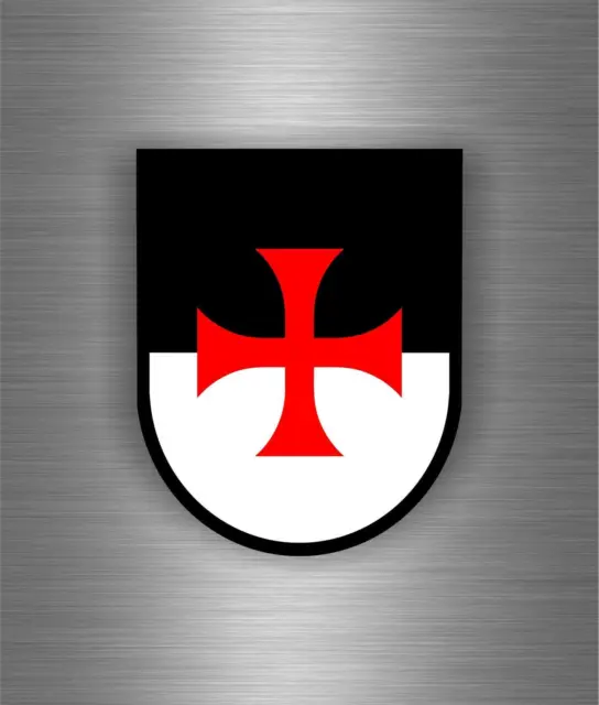 Sticker Coat of Arms Templar Flag Crusader Templar Crussader