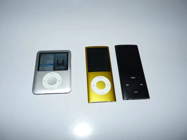 lot 3 ipod nano A1236 3ème A1285 4ème A1320 5ème apple hs pour pieces
