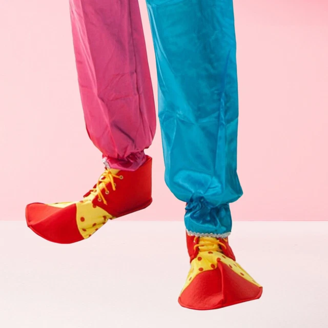 Couvre-Chaussures De Clown Multicolore - Taille Unique - Déguisement Halloween