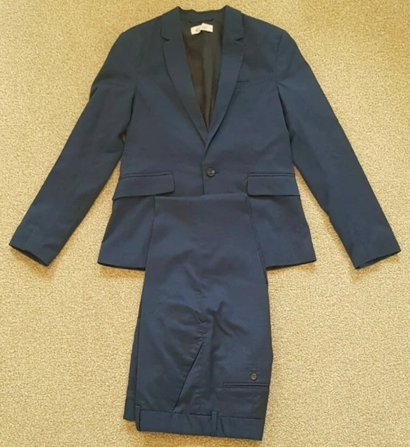 NAVY BLUE 2 PIECE SUIT SET - JACKET 11-12 Years & TROUSERS 13-14 Years RRP £65!