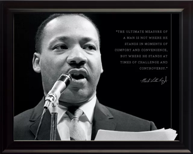 Martin Luther King JR. Photo Picture, Poster or Framed Famous Quote "Ultimate.."