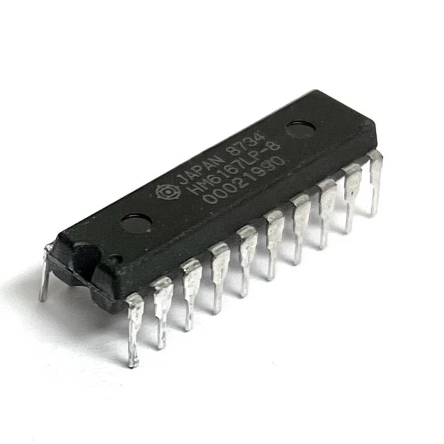 HM6167LP-8 High Speed CMOS Static RAM, 16,384-word x 1-bit, Hitachi, PDIP-20