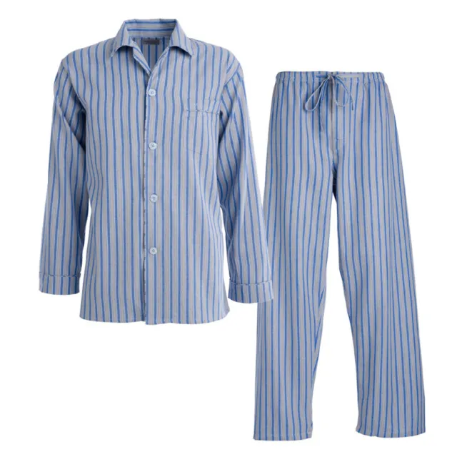 MORLEY MENS ZEALUS Brushed Cotton Long Pyjamas Sleepwear Nightwear UPY04M  £34.99 - PicClick UK