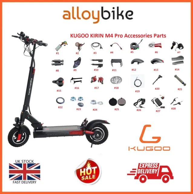 For KUGOO M4 Pro Electric Scooter Accessories 10 Inch Folding Seat