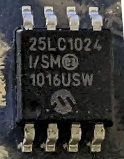 Microchip Technology 25LC1024I/SM EEPROM 128K x 8 - 2.5-5.5V SO8 IC LOT OF 6
