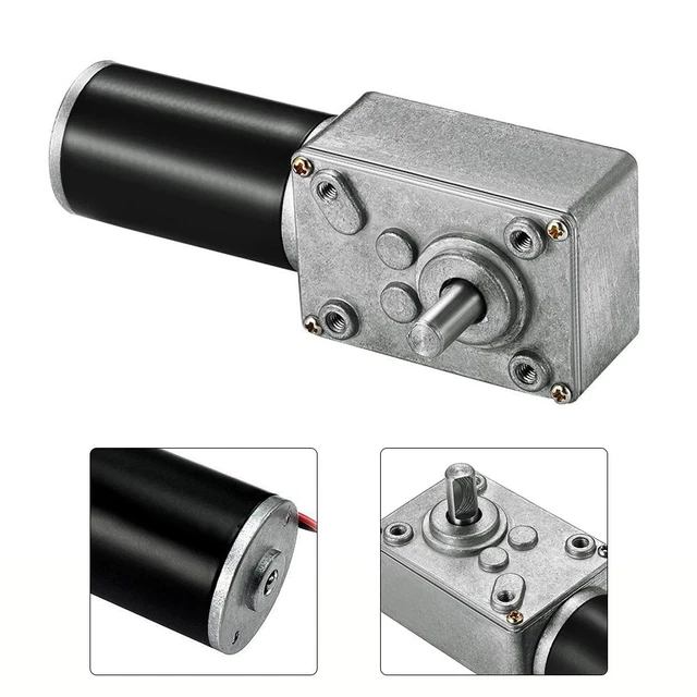Powerful 12V 24V Gear Motor with Worm Gear for High Torque Applications
