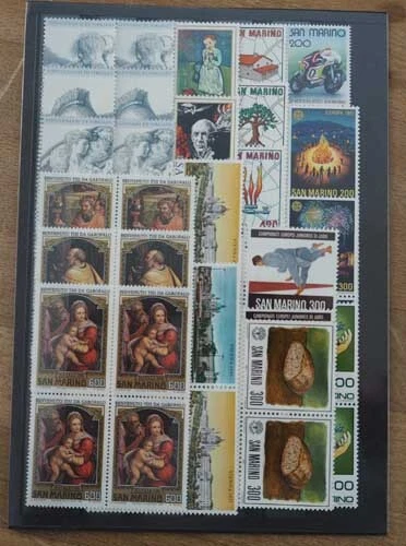 1981 San Marino; 92 komplette Jahrgänge, MiNr. 1225-1246, **/MNH, ME 1021,- 2