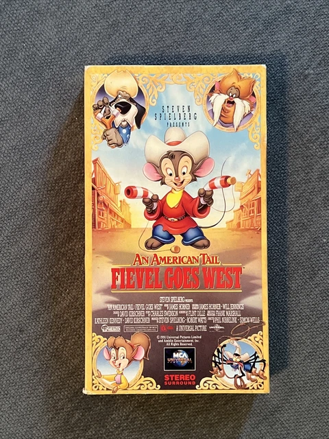 AN AMERICAN TAIL Fievel Goes West VHS 1991 RARO molto buono RIAVVOLTO