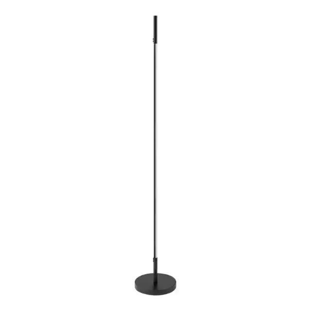 Calero 50 In. Black Straight Arc Floor Lamp LED