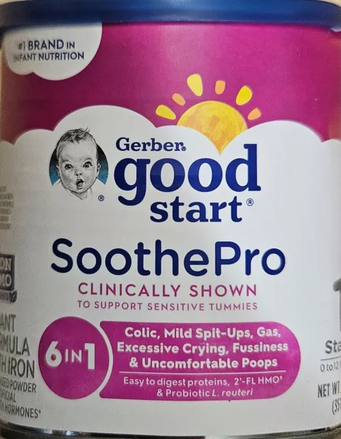 (CASE OF 6) Gerber: Good Start SoothePro Stage 1 Formula-12.4 oz Powder