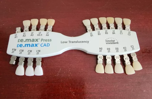 Ivoclar Vivadent Ips Re.max Press  Re.max Cad Low Translucency Shade Guide
