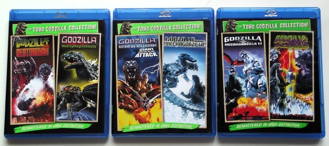 GODZILLA TOHO COLLECTION Blu-Ray Ghidorah/Destoroyah/Megaguirus/Space ...