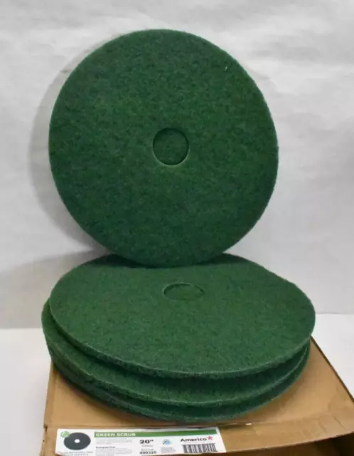 Americo 400320 Green Scrub Floor Maintenance Pad 20" Pack Of 5