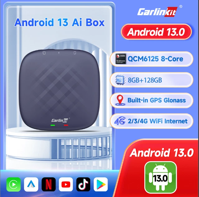 Carlinkit 8+128GB Android 13 Wireless Carplay Android Auto Multimedia Player Box