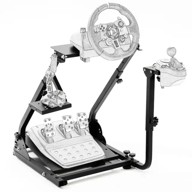 Marada Racing Simulator Steering Wheel Stand fit Logitech G29 G920 G923 T80 T150