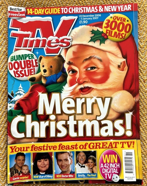 TV TIMES CHRISTMAS 23/12/2006 Doctor Who DAVID TENNANT Billie Piper