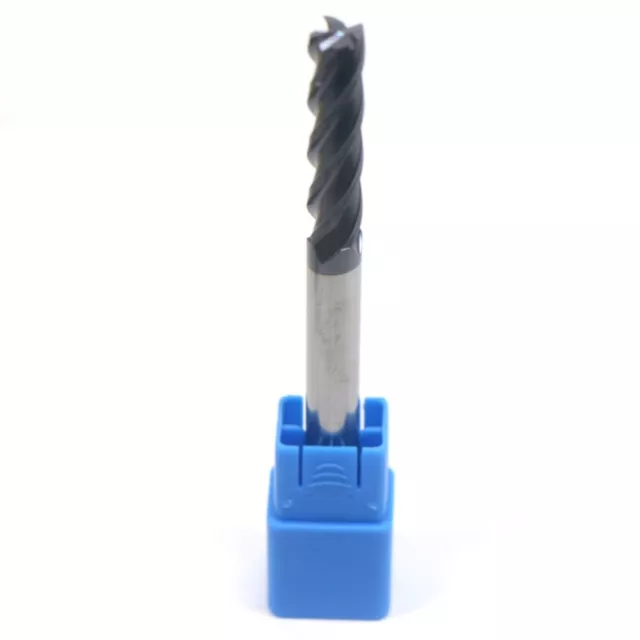 Blue Silver 8mm Tungsten Carbide End Mill with 4 Flutes for CNC Drilling