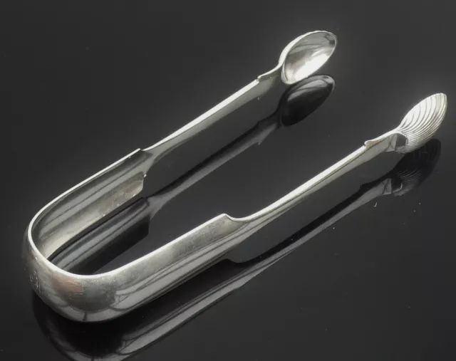 Scottish Provincial Sterling Silver Sugar Tongs, Robert Greig of Perth, 1844