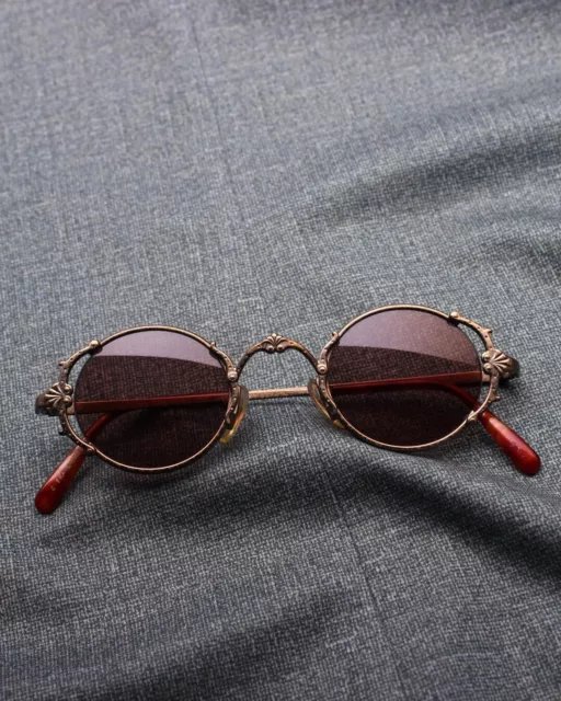 Jean Paul Gaultier Vintage Sunglasses 90's Retro Eyewear Japan Handmade Metal