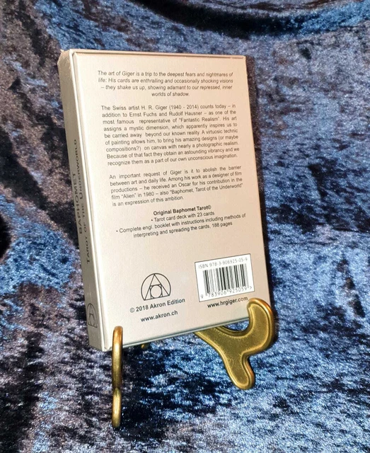 H.R GIGER BAPHOMET Tarot of the Underworld Cards Occult Grimoire NEW ...